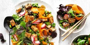 Teriyaki Tofu Asian Salad with the Celebrate Health Teriyaki Recipe Base