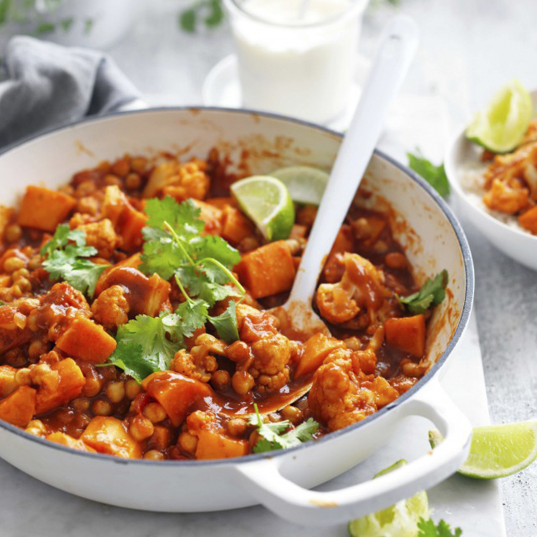 Chickpea Sweet Potato Curry Butter Masala