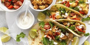 Vegan food swaps for veganuary including cauliflower tacos
