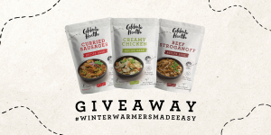 The three new recipe bases from Celebrate Health featured in the healthy winter warmers giveaway